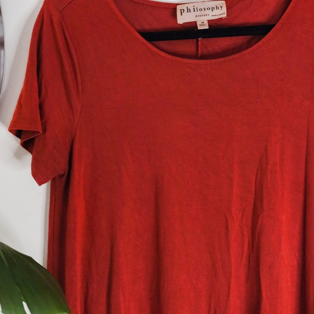 Red High-Low Dress - Picture 2 of 3